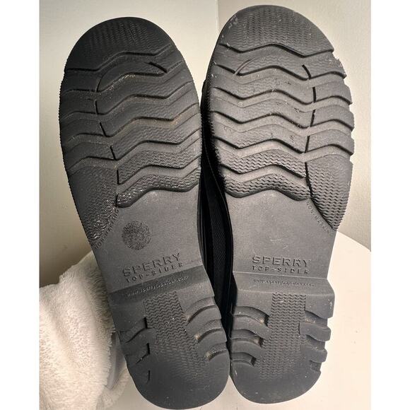 Sperry Top Sider Low Duck Waterproof Rain Rubber Shoes Black Women 8.5 STS95272 - Picture 3 of 16